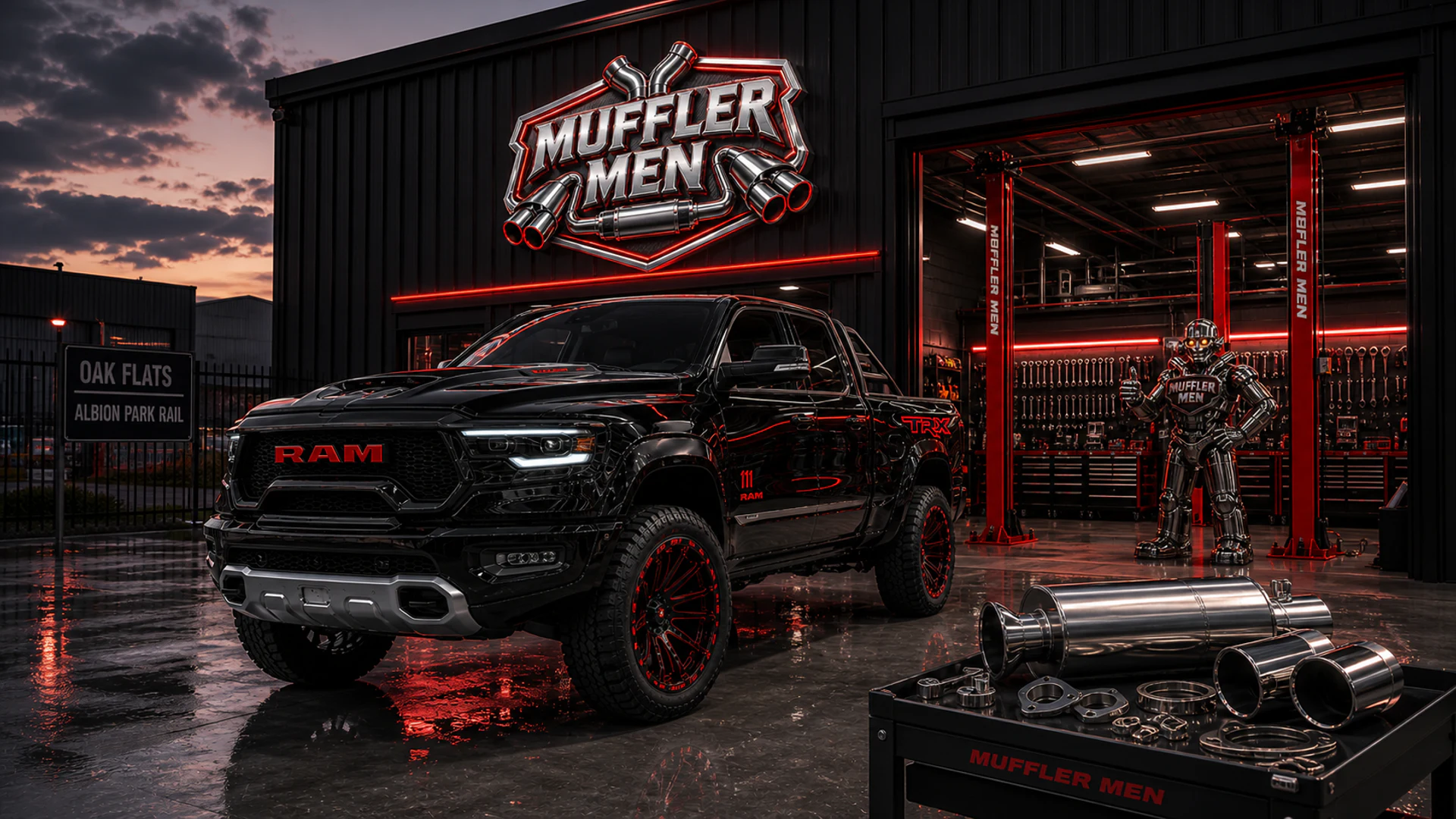 Oak Flats Muffler Men local workshop cover for Illawarra service areas