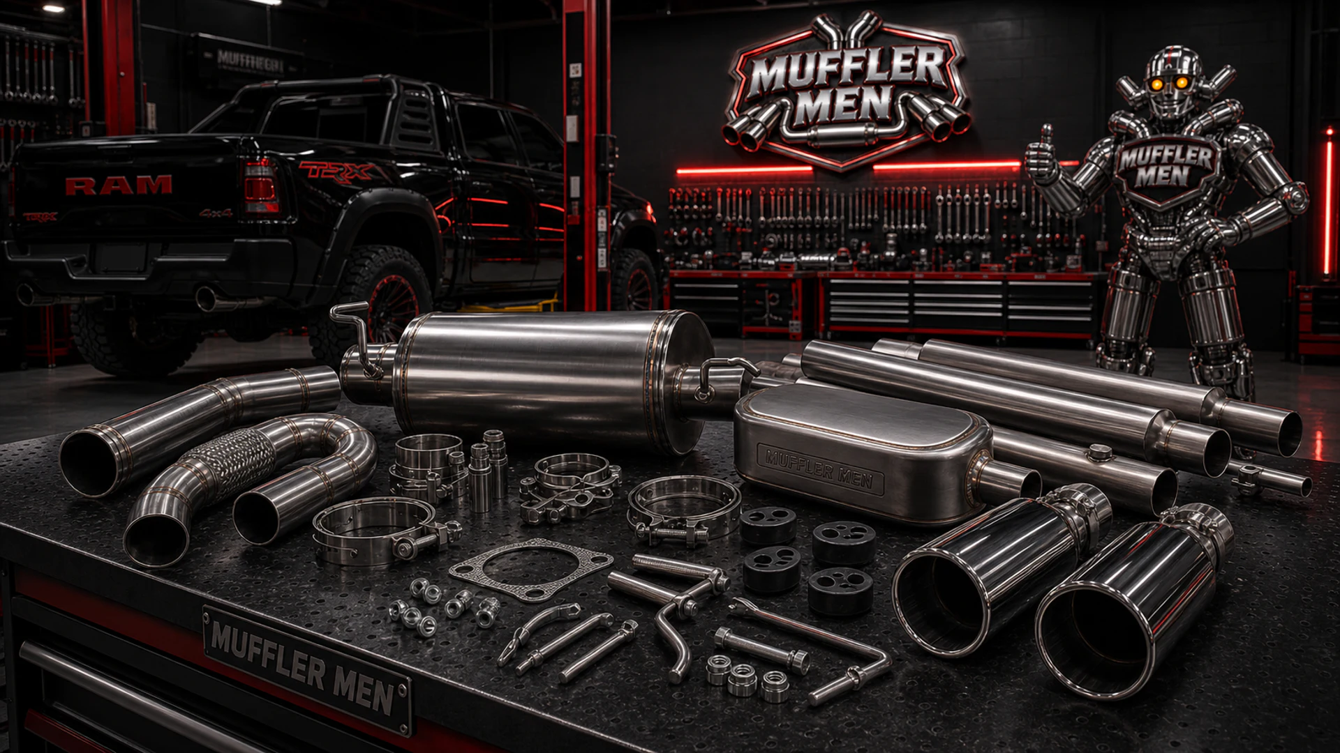 Oak Flats Muffler Men parts and merchandise brand cover