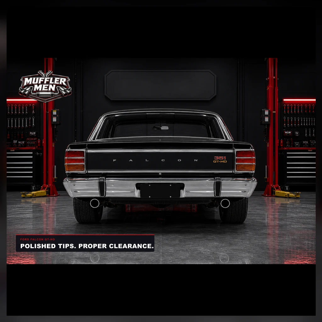 Ford Falcon GT-HO rear tip spacing for Oak Flats Muffler Men exhaust advice