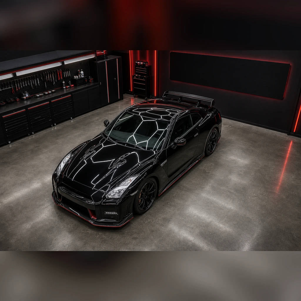 Nissan GT-R R35 - Workshop brief exhaust detail